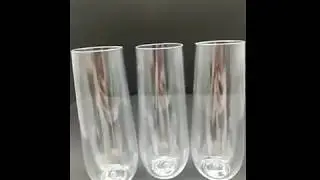 9oz PE Stemless Champagne glass