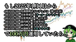 【eMAXIS Slimシリーズ】運用成績　～2025年～