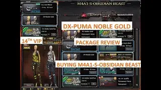 DX-Puma Noble Gold Package Review & Buying M4A1-S-Obsidian Beast VIP in CrossFire Philippines 2020