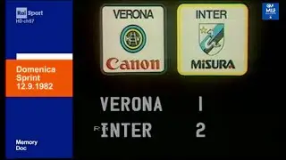 1982-83 (1^ - 12-09-1982) Verona-INTER 1-2 [Altobelli,H.Müller,Volpati] DomenicaSprint RaiSport