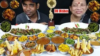 Food Eating Challenge 30 dishes Mom vs Son