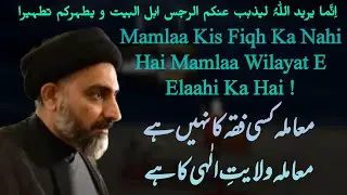 Mamlaa Wilayat E Elaahi Ka Hai | H.I. Maulana Syed Nusrat Abbas Bukhari |