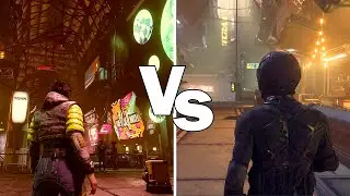 Starfield Neon City Comparison to Star Citizen Area 18