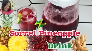  Sorrel Pineapple Drink Recipe||How To Make Sorrel Drink w/Dry Sorrel||Jamaican Christmas Sorrel