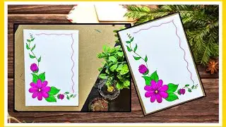 Easy project work design borders|Project work border designs|Simple border designs|Design borders||
