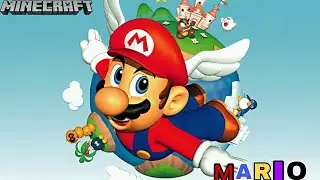 Играю в Minecraft с текстурами Super Mario Craft!