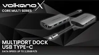 9-in-1 Type-C Multiple Port Adapter | Core Multi series | Volkano X