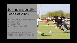 joshua portillo ECNL u17 soccer highlights tape