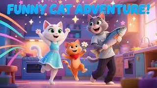 Funny Cat Adventures: Luna, Max & Kitten&rsquo;s Crazy Day!
