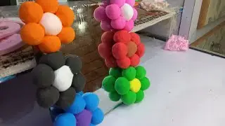 Easy DIY Cute Clay🌸 Mirror Flower Decoration || Beads n Thread ||