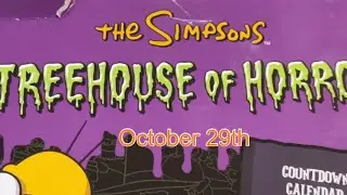 Oct 29th:  Simpson&rsquo;s Treehouse of Horror Countdown Calendar 