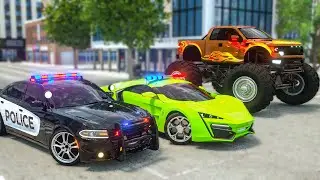 Sergeant Lucas the Police Car - Wheel City Heroes USA | Fire Truck Animation