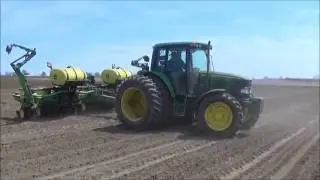 Planting Corn With A John Deere 6420 and John Deere 1760 Planter