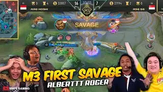 PRO PLAYERS & CASTERS REACTION ON ALBERTTT'S SAVAGE M3 MLBB WORLD CHAMPIONSHIP