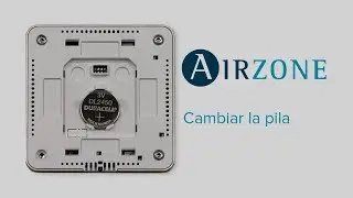 Termostatos radio Airzone: Cambiar la pila