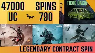 47000 UC | LEGENDARY CONTRACT SPIN | POWER 4 SPIN | TOXIC DACIA | LEGENDARY CONTRACT PUBG |