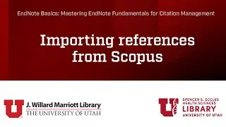 Importing References from Scopus into EndNote 21 Desktop