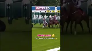 How did James Doyle manage not to fall off?! 😲 #horseracing #epsomderby