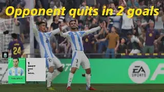 Fifa 26 - Argentina vs Barcelona - Opponent quits in 2 goals