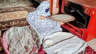 عادات وتقاليد بدو سيناء اول يوم في السنه الجديده 🥰 صحيت الفجريه عجنت وخبزت علشان خاطرهم