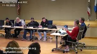 11-18-2025 City of Malibu Park and Recreation Meeting