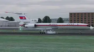 Air Koryo P-561 Tupolev TU154B2 ZYTL Zhoushuizi Airport Landing X-Plane 12 (First time)
