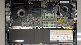 Разборка MSI Prestige 15 A10SC, оперативная память, SSD, обновление жесткого диска, аккумулятор, ...