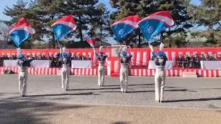 ☆音楽隊 ☆カラーガード隊☆演奏演技☆令和8年 京都府警察、年頭視閲式 