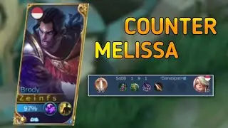 COUNTER HERO MELISSA | GAMRPLAY BRODY - MOBILE LEGENDS