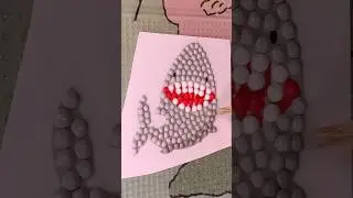 Random Diamond art sticker series part 72: Shark #diamondart #asmr #stickerart #satisfying