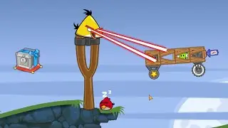 Bad Piggies - TRY TO STEAL THE SILVER CRATE WHILE ANGRY BIRDS SLEEPING!