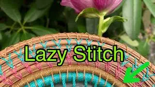 Easy Lazy Stitch in Pine Needle Basket How To for Beginners