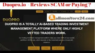 duopro.io , Reviews Scam Or Paying ?