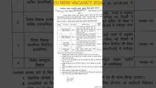 COMPUTER TEACHER , TEACHER VACANCY 2024