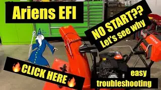 Ariens EFI Snowblower Fuel pump replacement and basic diagnostics