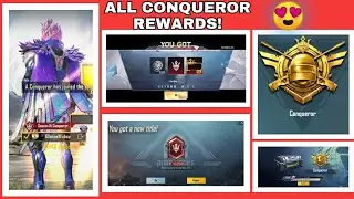 Collecting Season 14 Conqueror Rewards | PUBG Mobile Season 15 Conqueror Team effect | EXBOY OP