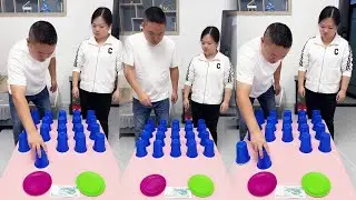 Guess the color of the cup to win pocket money#funny