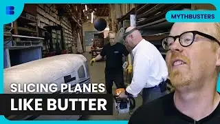 What REALLY Cuts a Plane in Half?! | MythBusters | Science Documentary