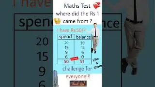Challenge for everyone||Math Test