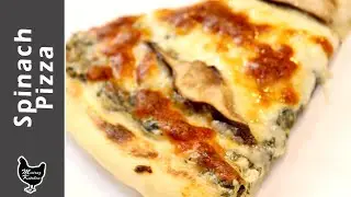 Spinach Pizza | Spinach Mushroom Pizza | Spinach Cheese Pizza Recipe by Mairaz kitchen