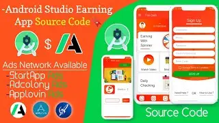Earning App Source Code!  StartApp,Adcolony, Applovin ! Android Studio Source Code Technical 2.2