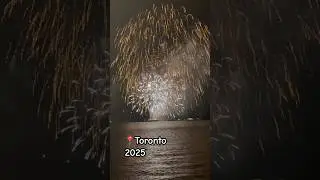 Toronto New Year fireworks celebration Canada 🇨🇦 #fireworks #2025 #canada #toronto