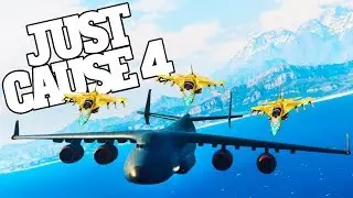 Planes Landing On Planes in Just Cause 4