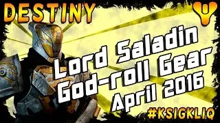 Destiny Iron Banner Lord Saladin Gear God-roll Weapons!