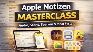 Apple Notizen Masterclass: Audio, Scans, Sperren & mein System