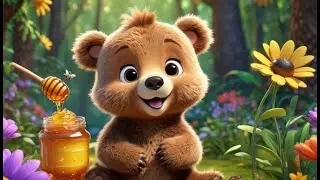 Counting Bears Eating Honey | Nursery Rhyme Song for Kids