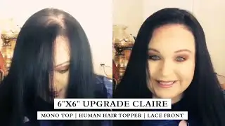 UniWigs #P52001 Upgrade Claire | Mono Top Remy Human Hair Topper | Lace Front@decorate40 thinhairjen