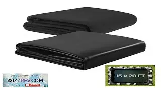 VEVOR Pond Liner 15 x 20 ft 45 Mil EPDM Rubber Fish