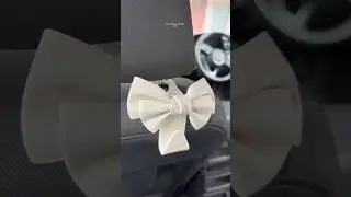 The cutest car accessories 🎀🎀 #car #accessories #bow #cars #cute #aesthetic #thatgirl #fyp