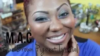 MAC Blue Brown Pigment Tutorial